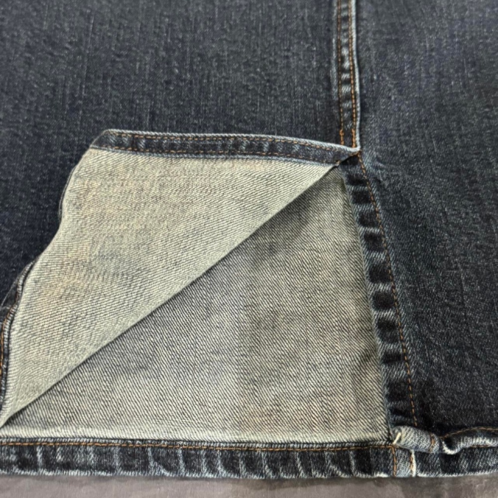 Lauren‎ Ralph Lauren Jeans Co Dark Wash Denim Skirt Slit Size 6 - Picture 3 of 8